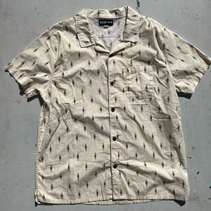 Men's Reef Shirt Multicolor Button-Down BOHO XL Luau Beach TIKI Southwest City